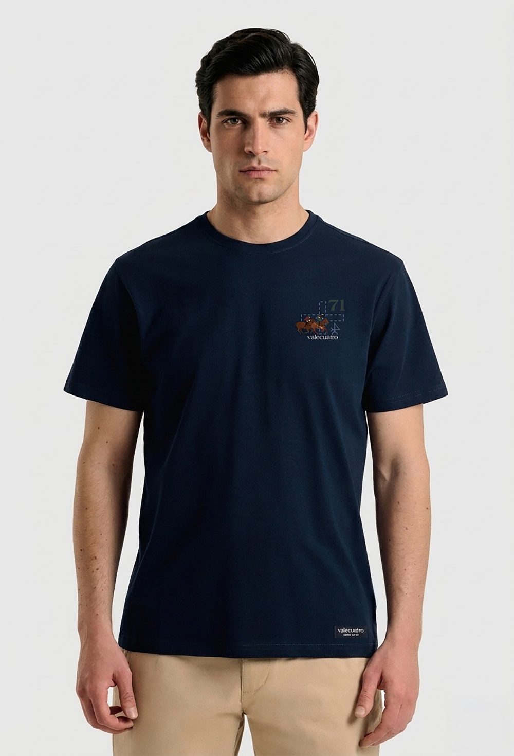 camisetas - Camiseta Player azul marino P26H-6560-AZM