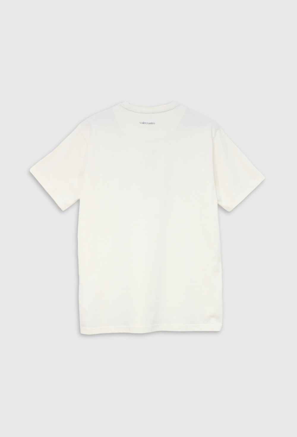 Valecuatro - Camiseta logo color blanco roto