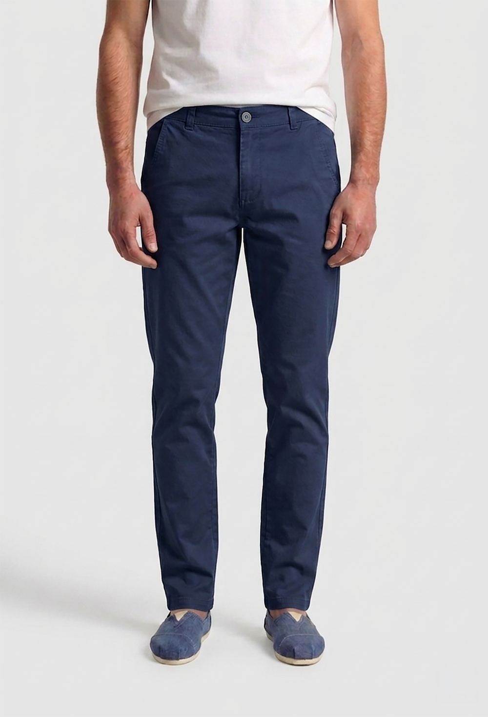 pantalones - Pantalón chino clásico azul marino P26H-6539-AZM