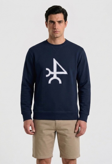 Sudadera logo azul marino
