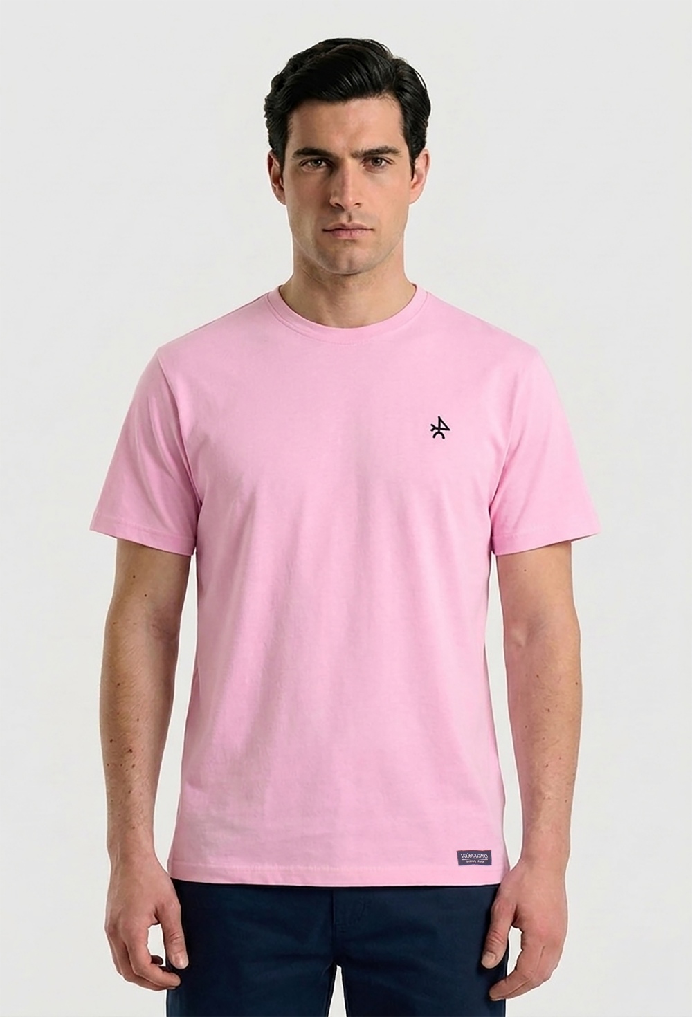 camisetas - Camiseta básica logo Valecuatro rosa P26H-6550-RS