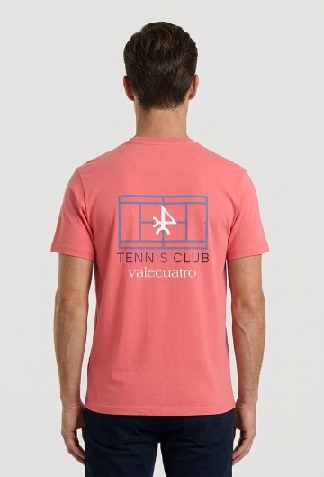 Camiseta Tennis Club coral