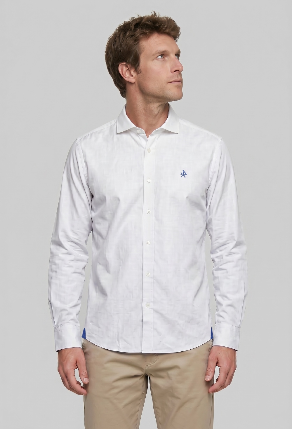 shirts - CAMISA H LINO P26H-6504-BL