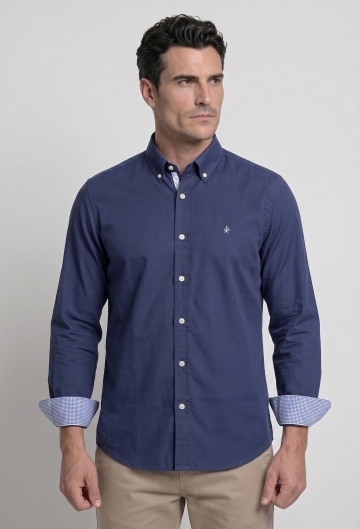 Camisas clásica Valecuatro azul marino