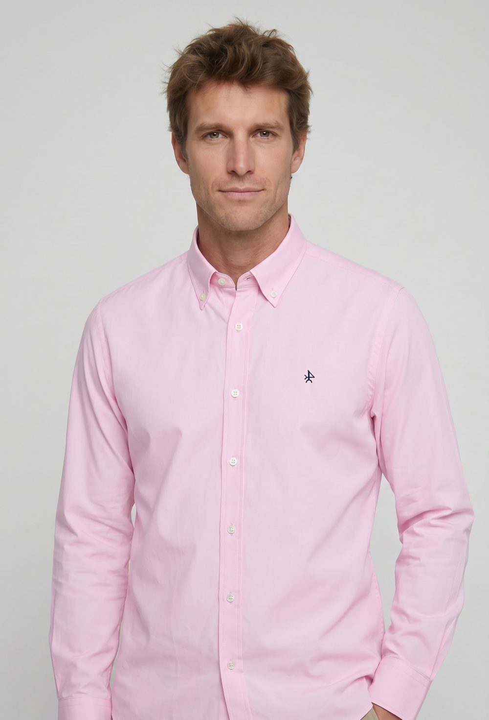 Camisas clásica color rosa - 59.9