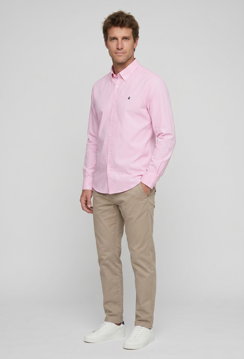 Valecuatro - Camisas clásica color rosa