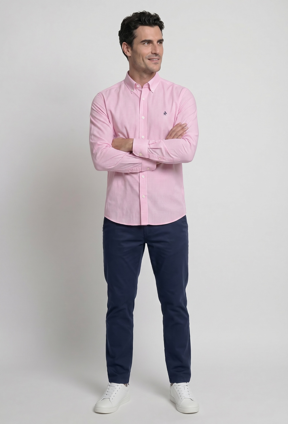 Valecuatro - Camisa cuadro vichy rosa