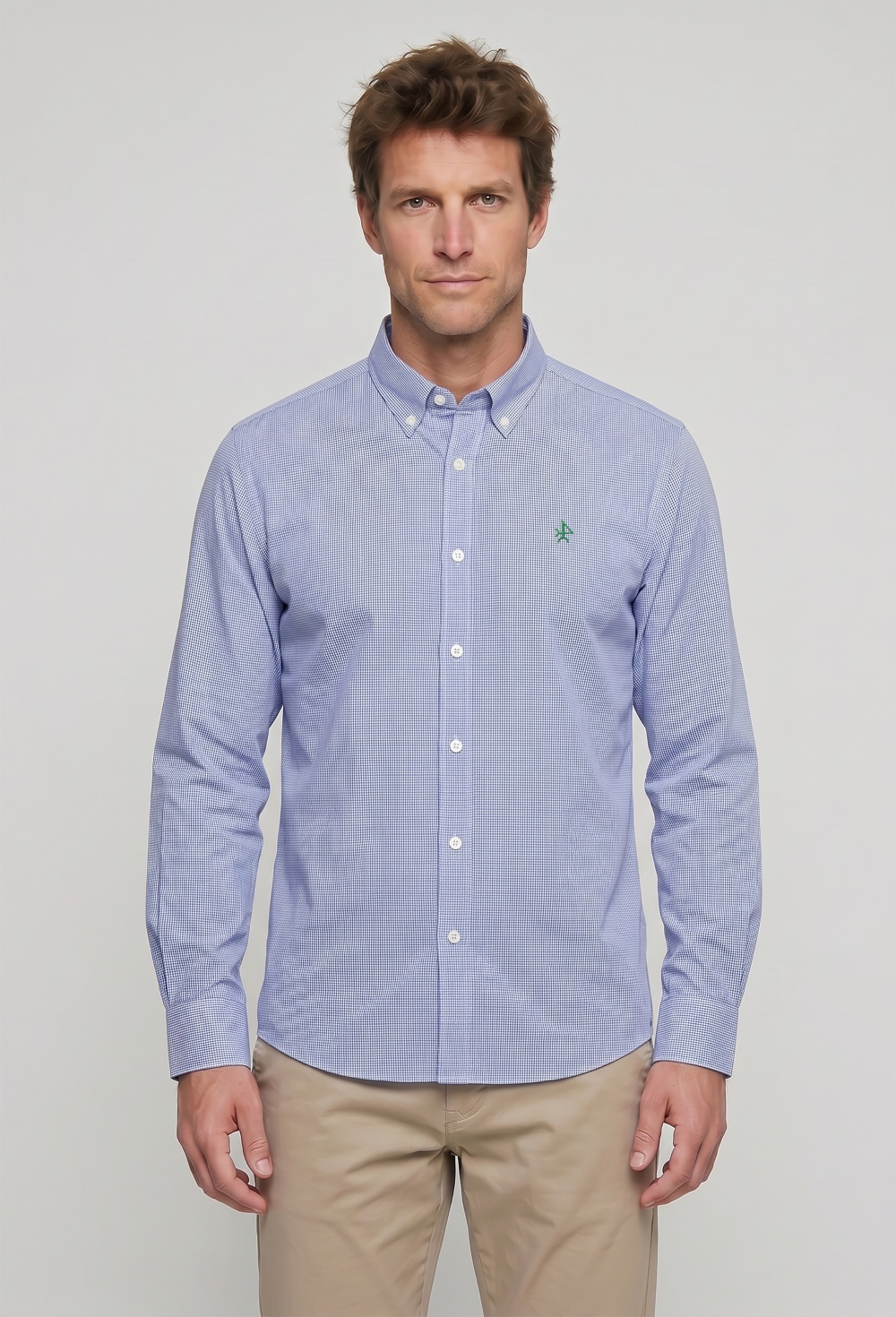 camisas - Camisa cuadro vichy azul marino P26H-6517-AZM