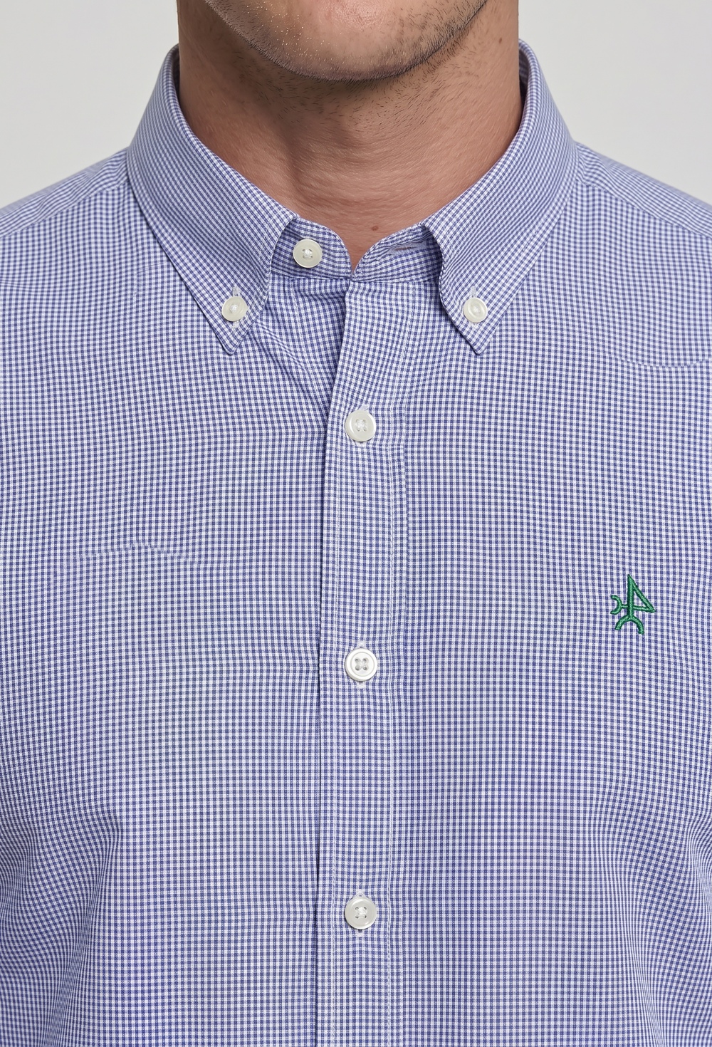 Camisa cuadro vichy azul marino - 59.9