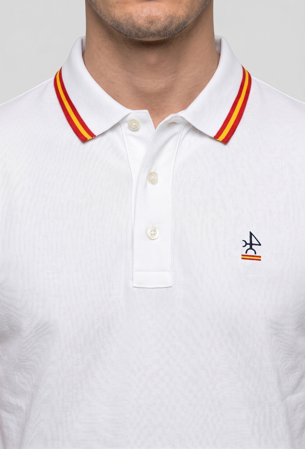 Polo logo clásico España blanco - 49.9