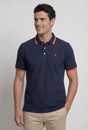 Polo logo clásico España azul marino