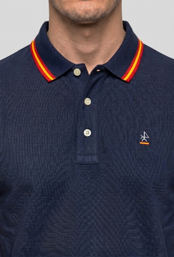 Polo logo clásico España azul marino
