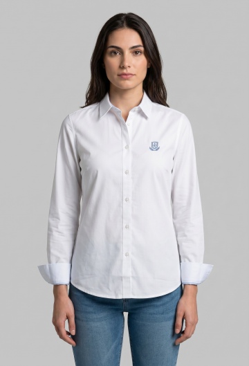 Camisa clásica logo Valecuatro rosa