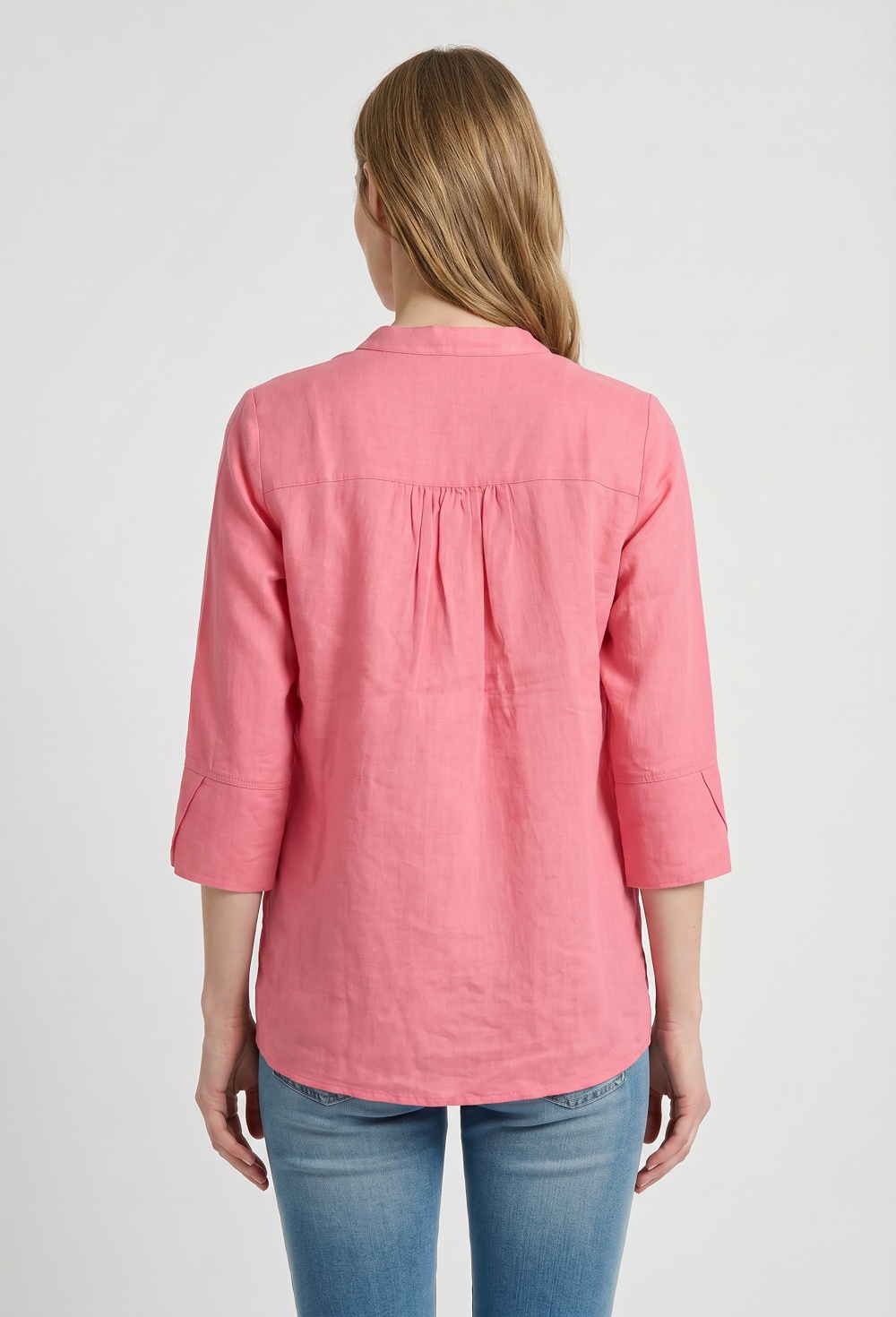 Valecuatro - Blusa lino color coral