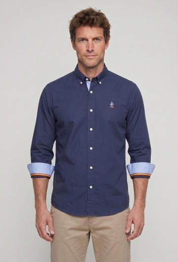 Camisa clásica España azul marino