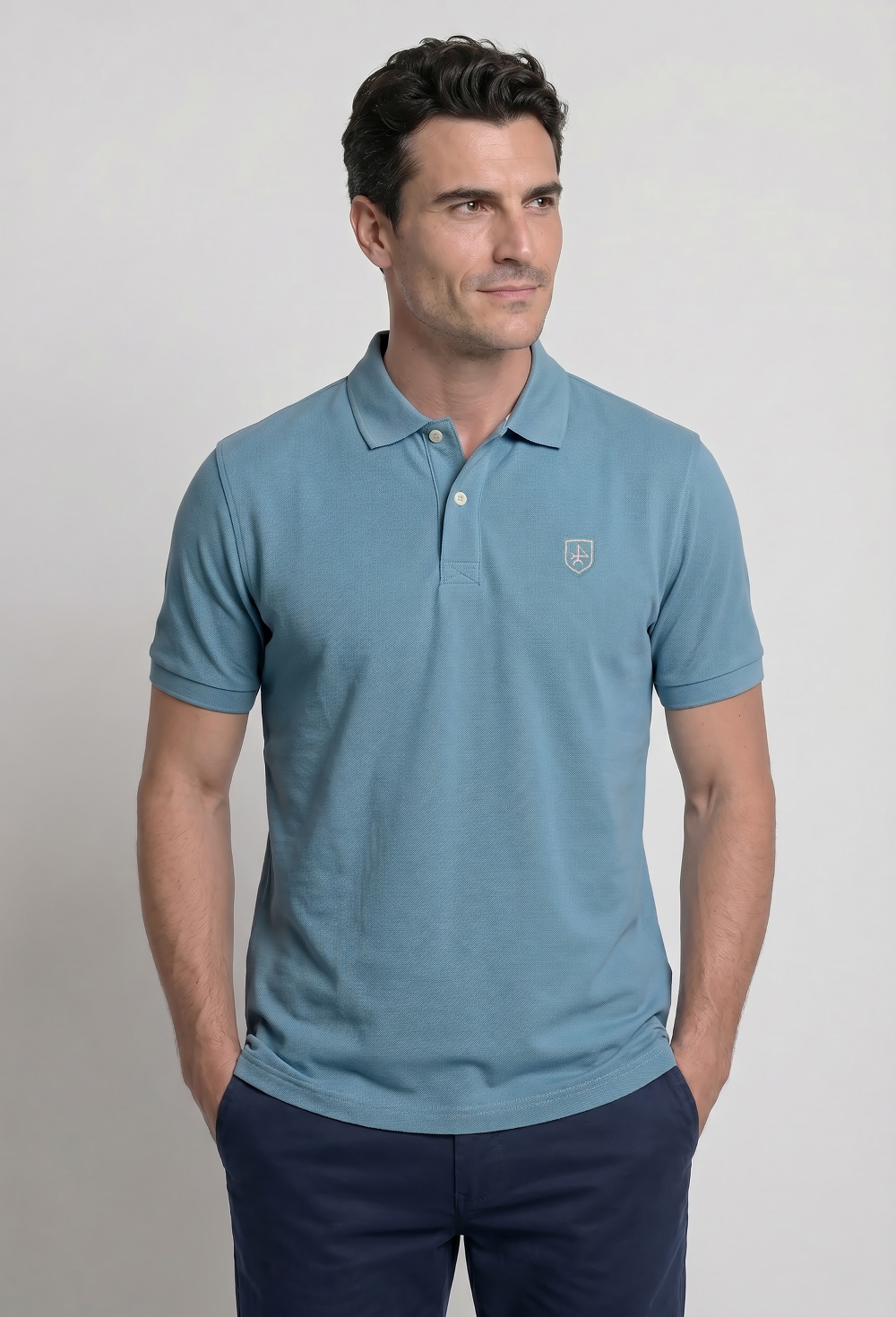 polos - Polo clásico logo verde P26H-6474-VD