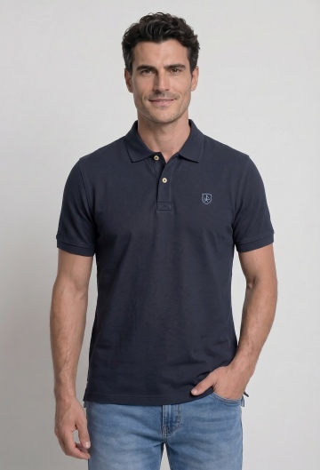 Polo clásico logo negro