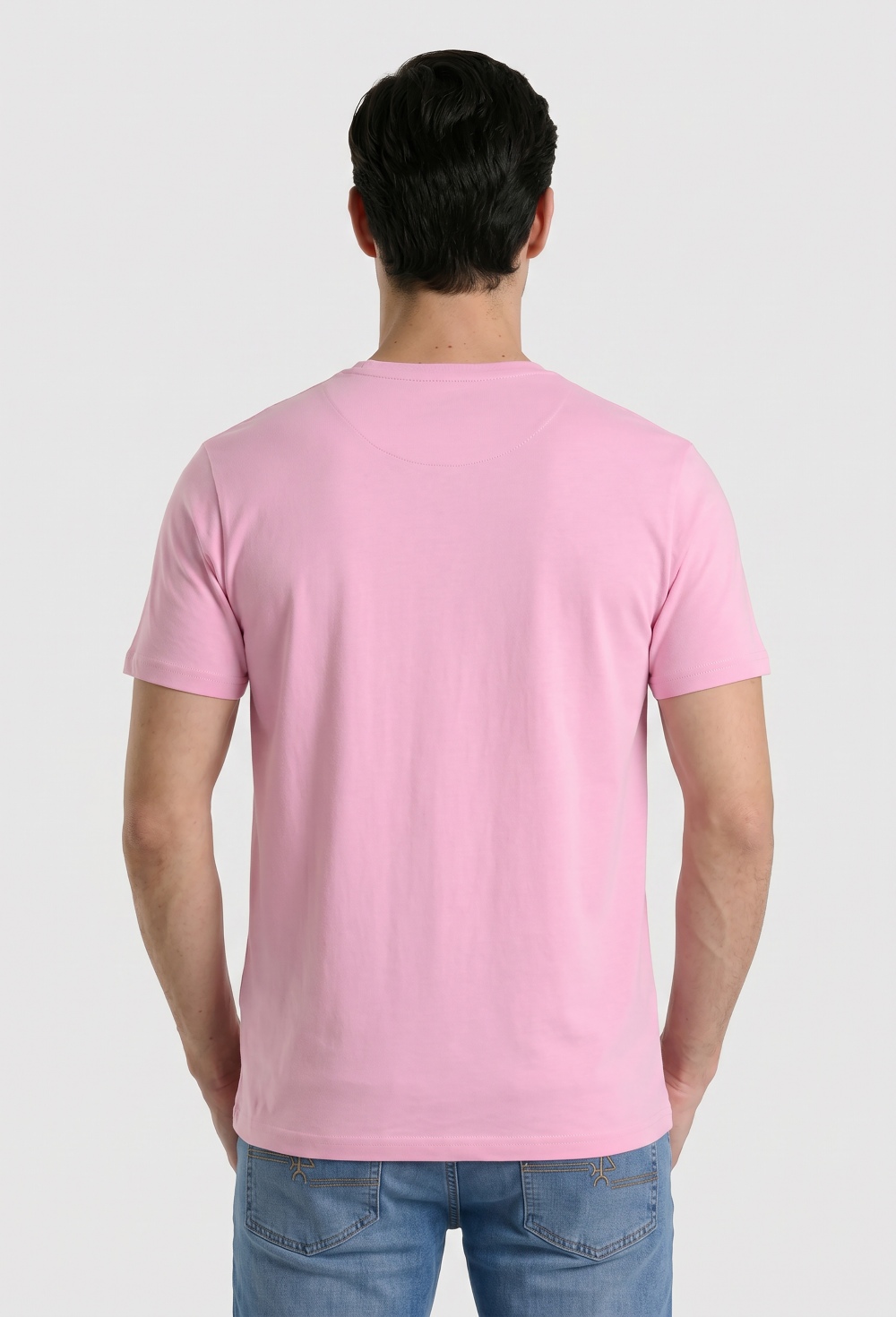 Valecuatro - Camiseta básica logo Valecuatro rosa