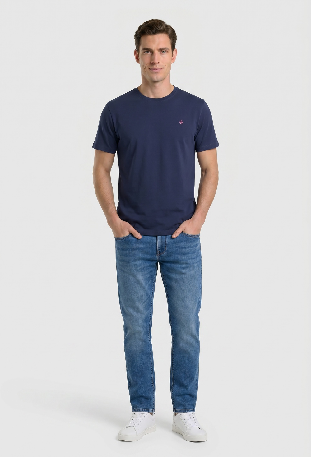 Camiseta básica logo Valecuatro azul marino - Valecuatro