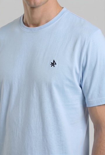 Camiseta logo Valecuatro celeste