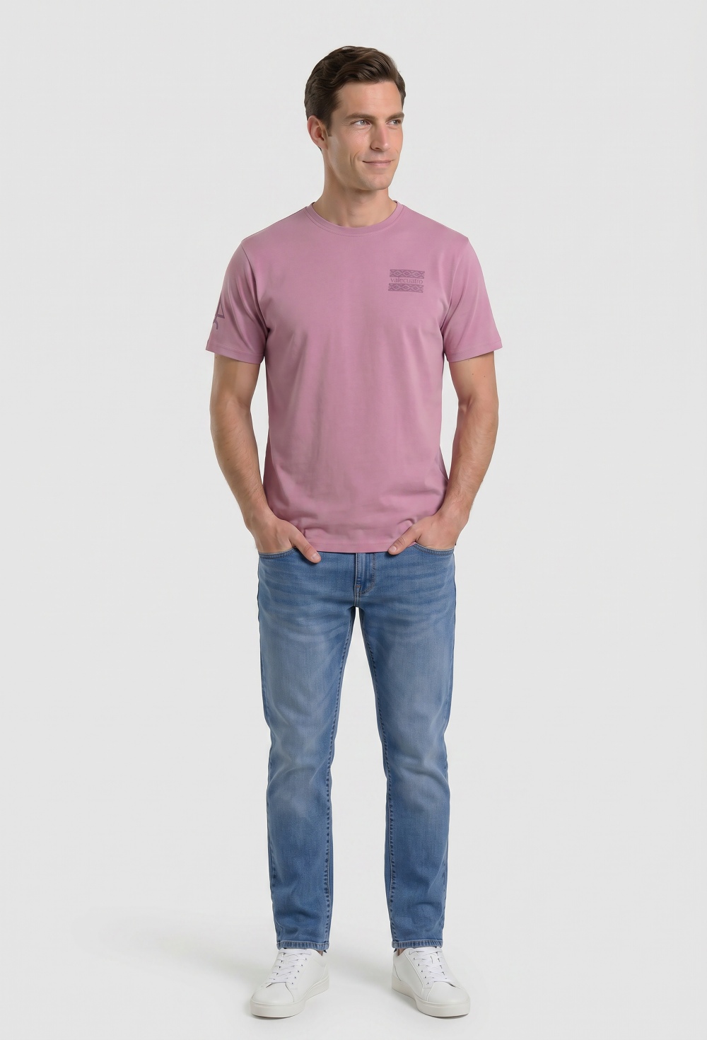Valecuatro - Camiseta étnica granate