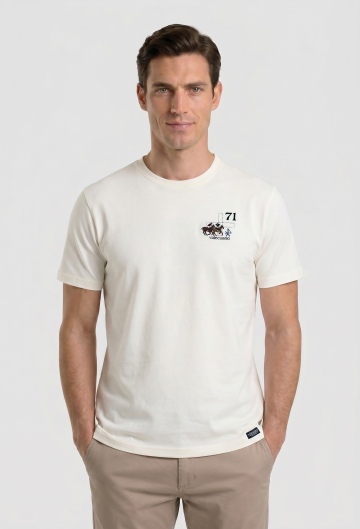 Camiseta Player blanco roto