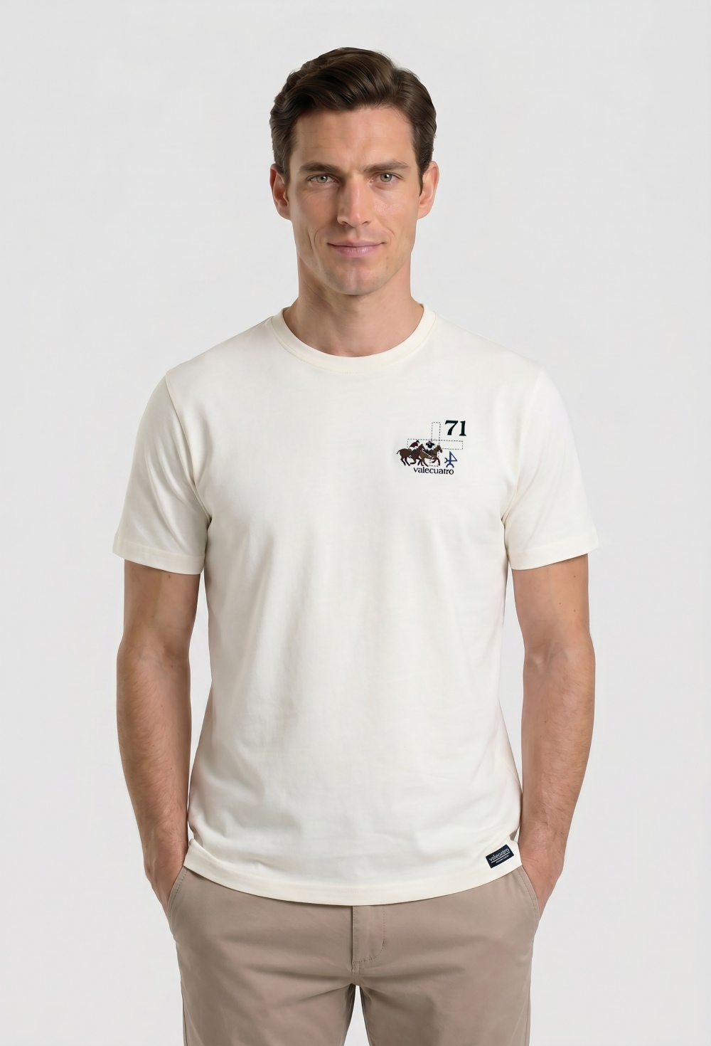 camisetas - Camiseta Player blanco roto P26H-6559-BR