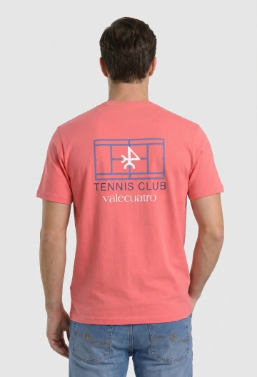 Camiseta Tennis Club coral