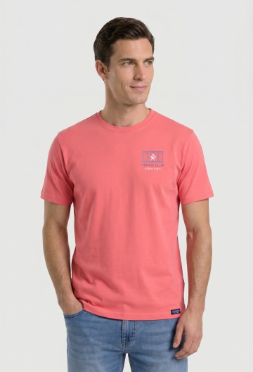 Camiseta Tennis Club coral