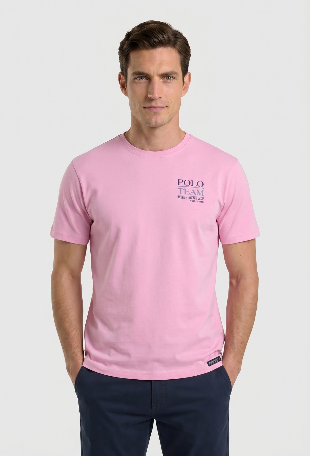 camisetas - Camiseta Polo rosa P26H-6570-RS