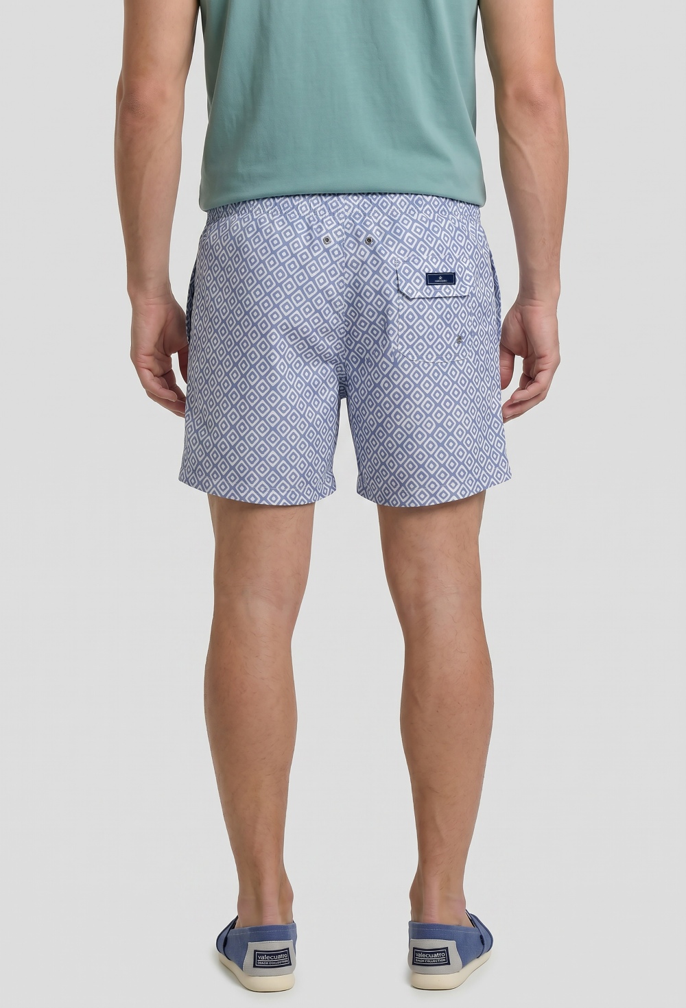 Valecuatro - Bañador estampado azul claro