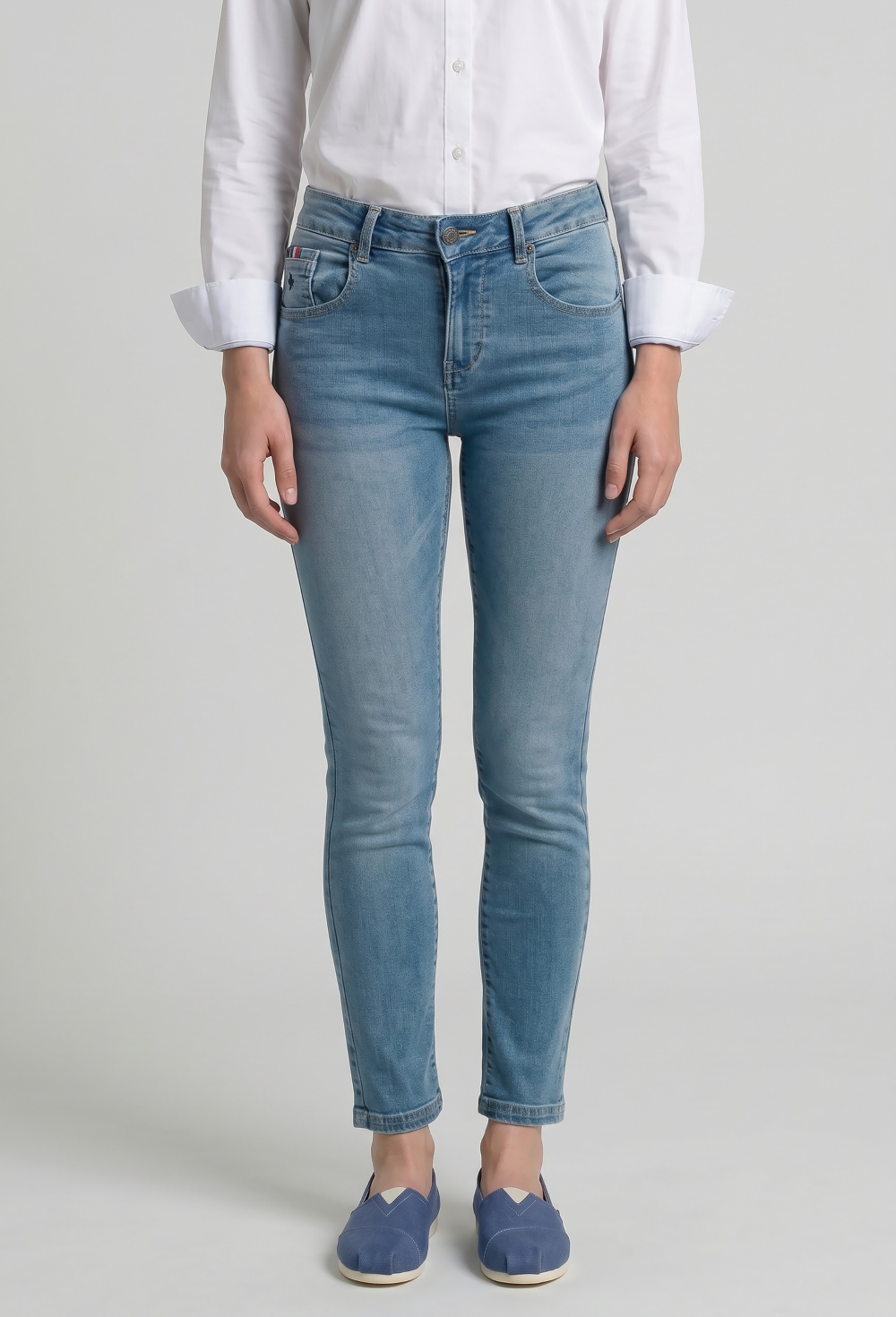 pantalones - Jeans mujer azul claro P24M-5836-ACJ