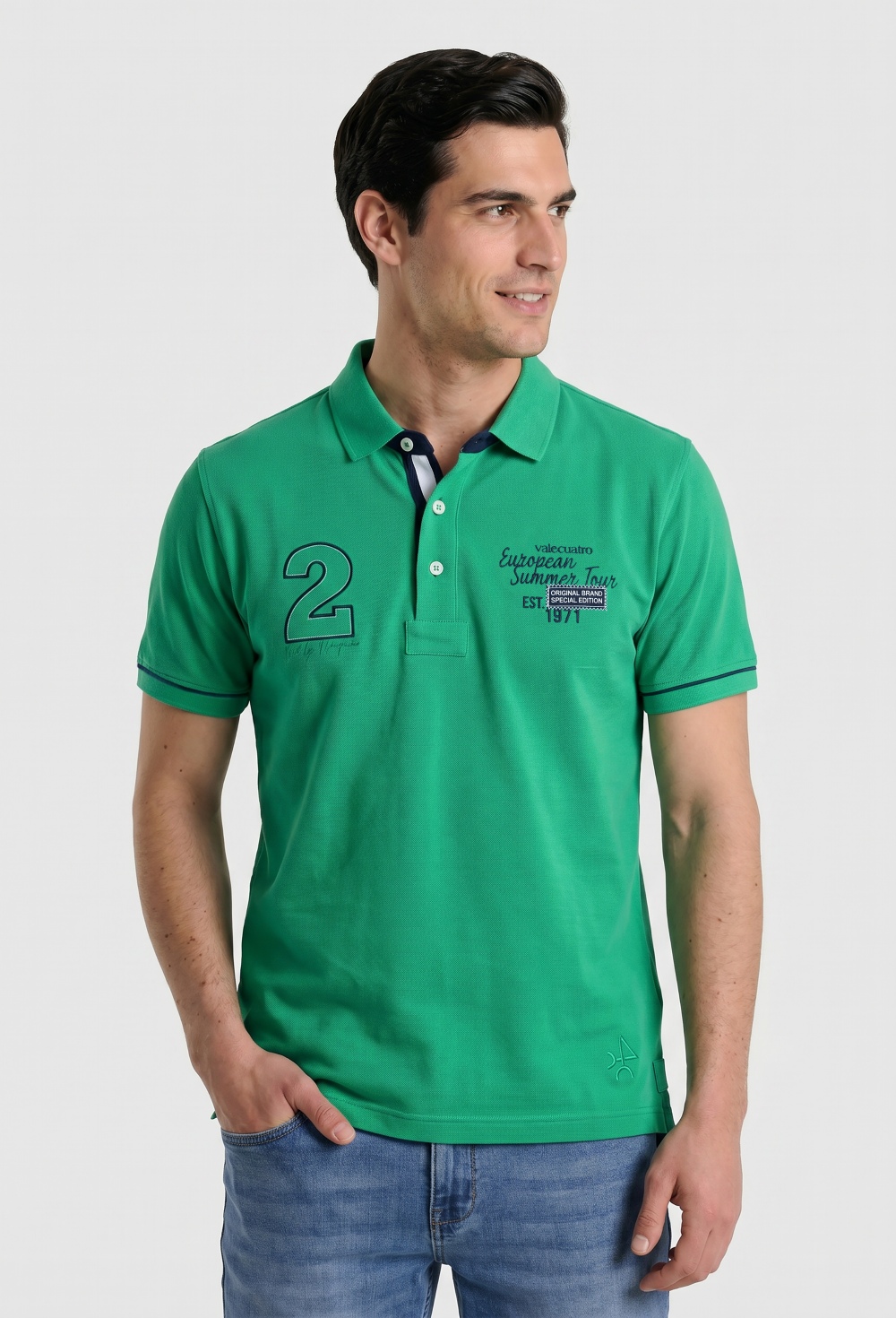 polos - Polo Summer Tour bordado verde P26H-6500-VD