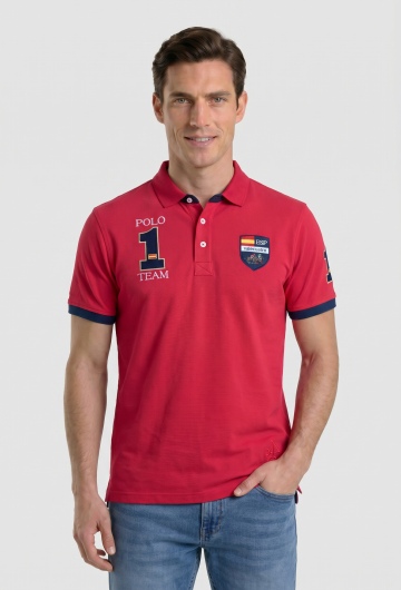 Polos escudos España rojo