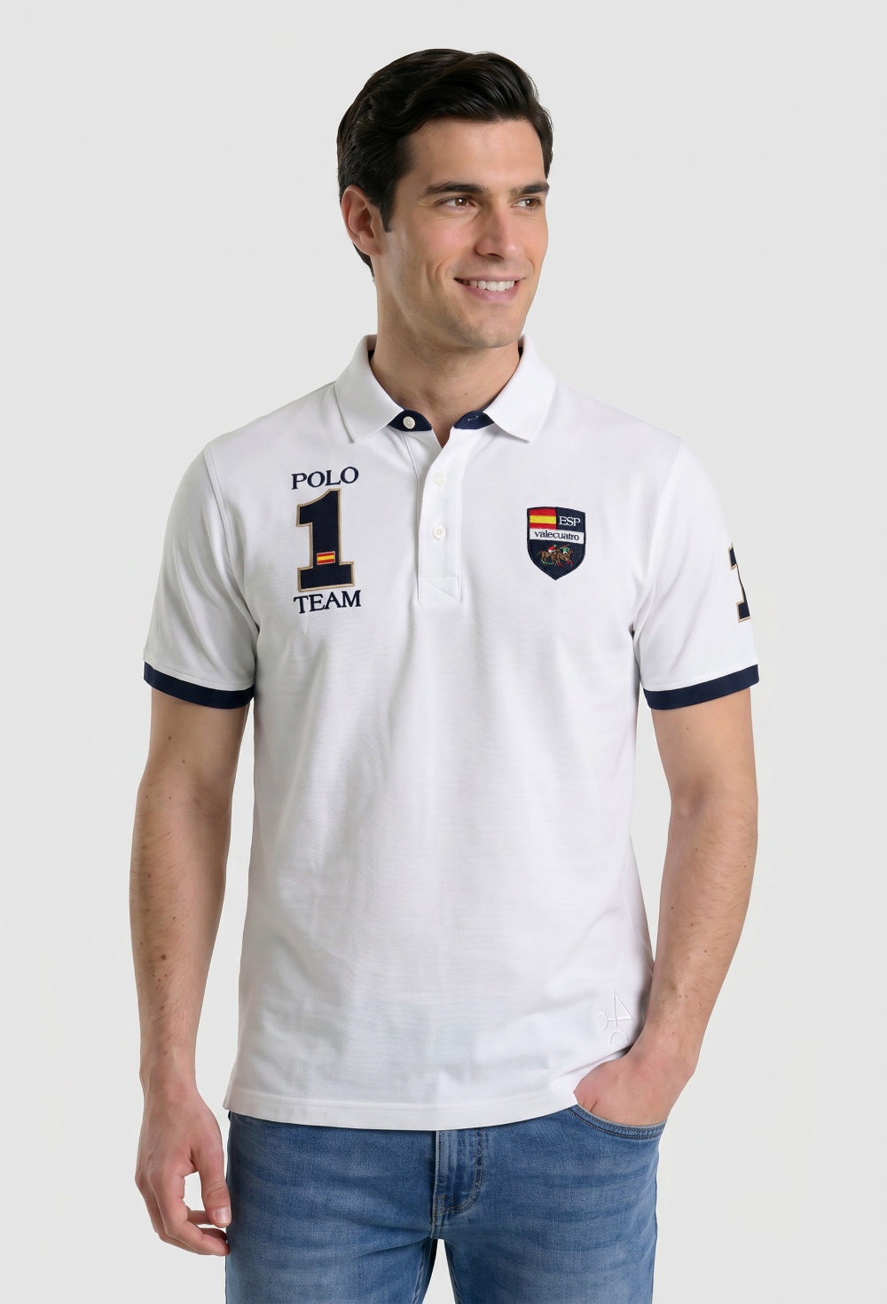 polos - Polos escudos España blanco P25H-6177-BL