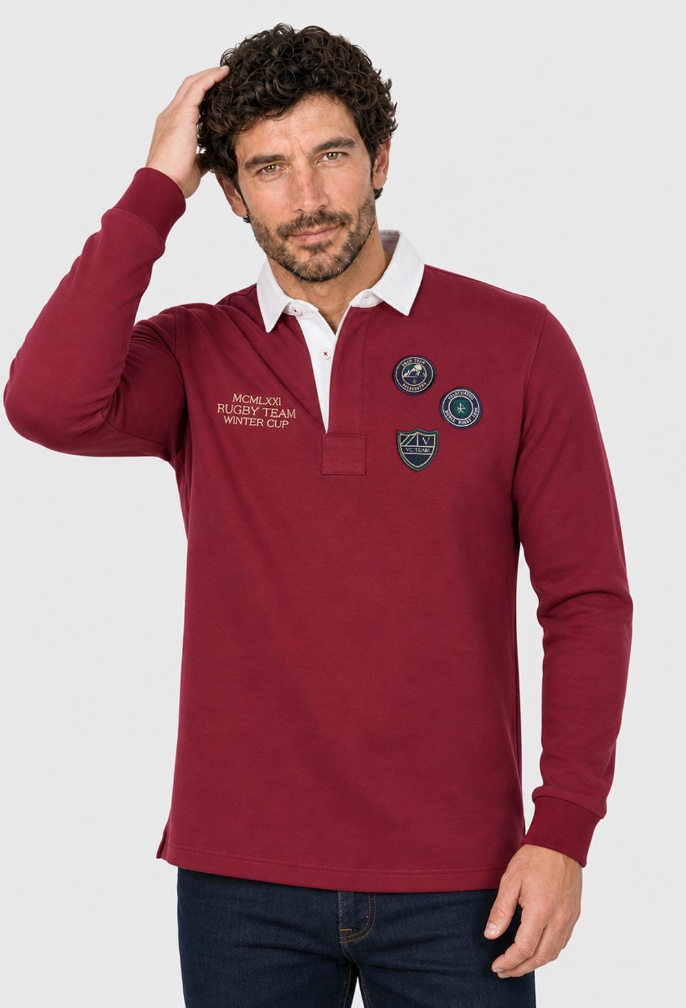 polos-rugby - RUGBY H 3 ESCUDOS I25H-6377-BU