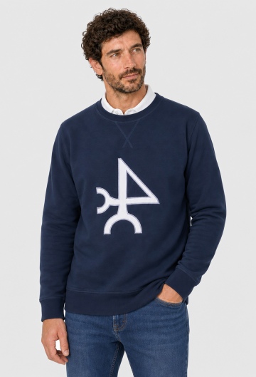 Sudadera logo azul marino